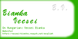 bianka vecsei business card